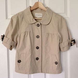 Banana Republic Khaki Cotton Jacket Women’s XS/Small, Cotton Khaki
